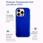 Protector iPhone 16 Pro 3 en 1 Mate Azul