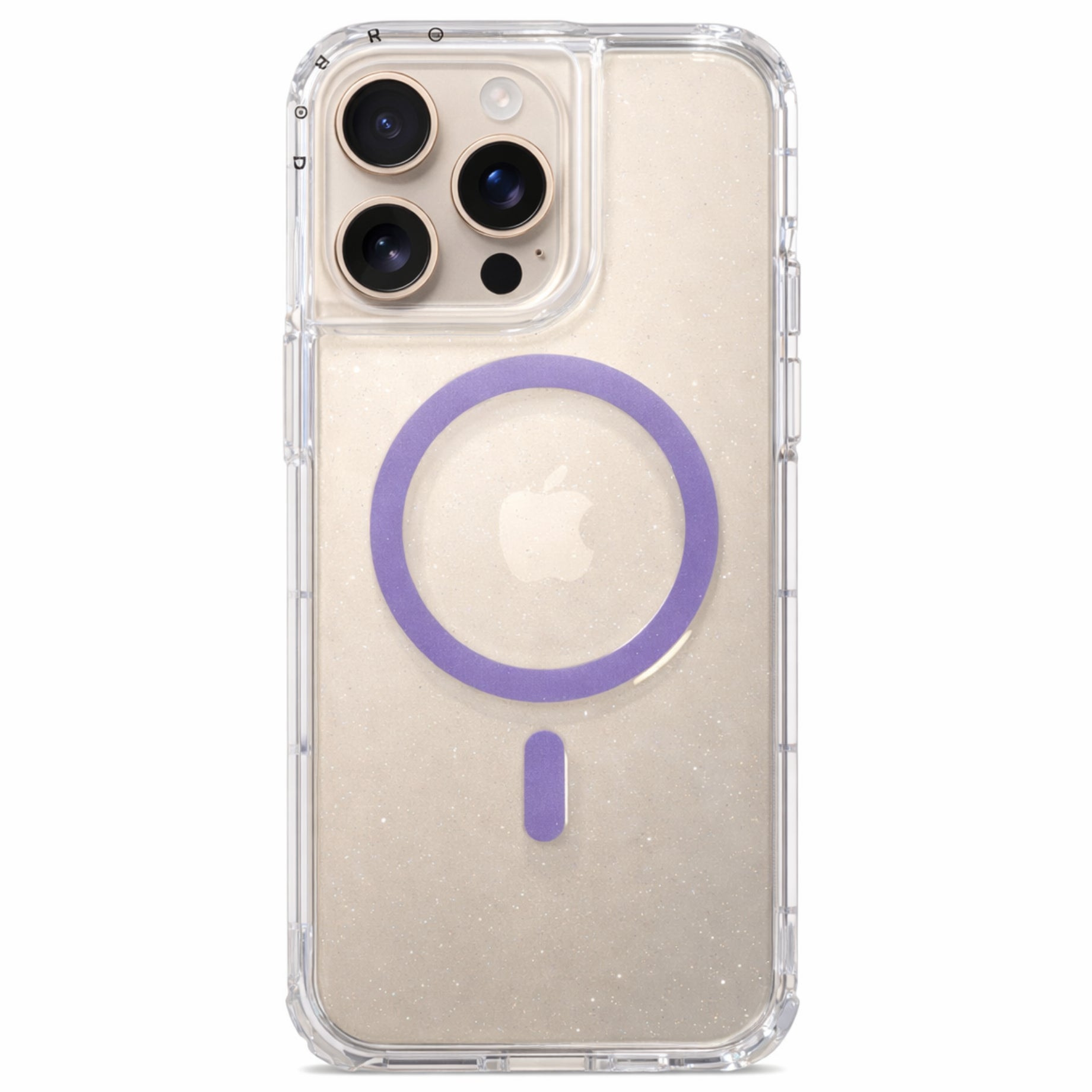 Protector iPhone 16 Pro 3 en 1 Brillos Morado