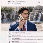 Protector iPhone 16 Pro 3 en 1 Transparente
