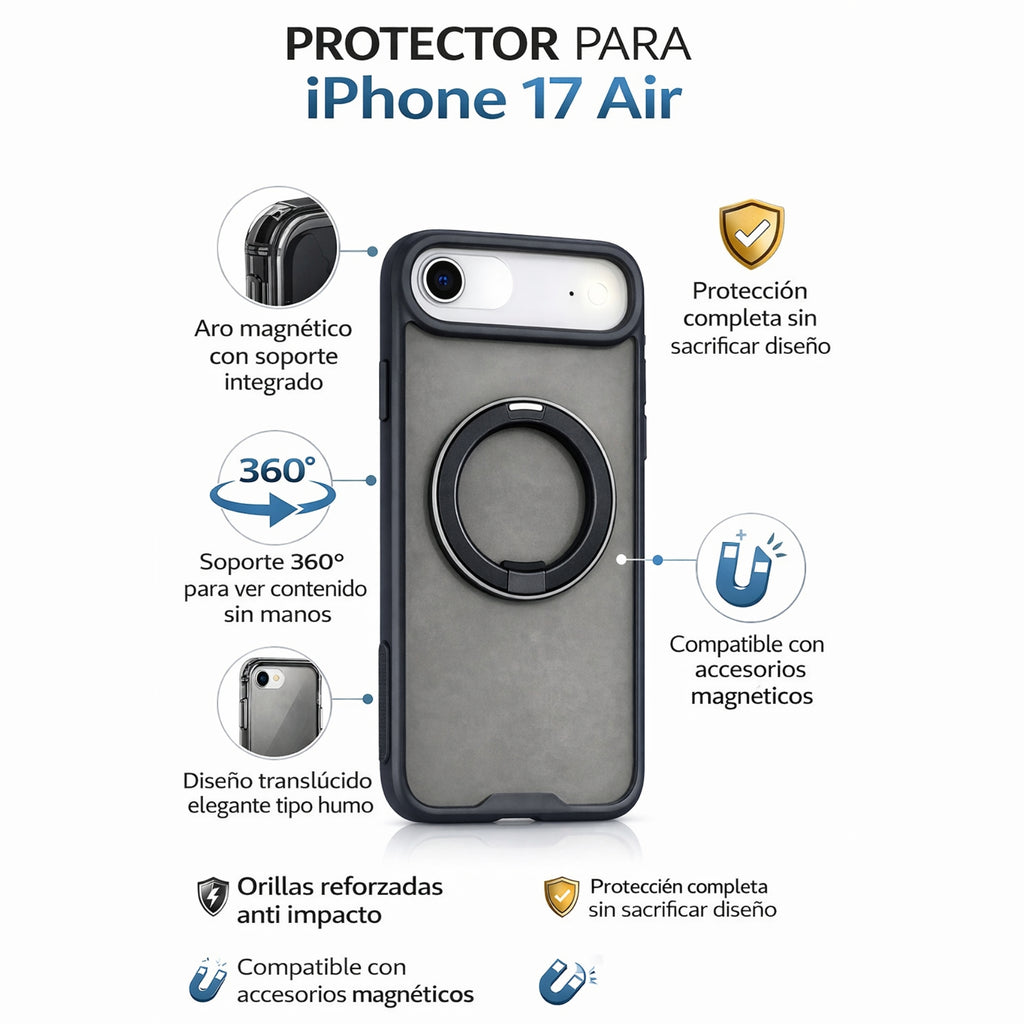 Protector iPhone 17 Air SHADOW Negro