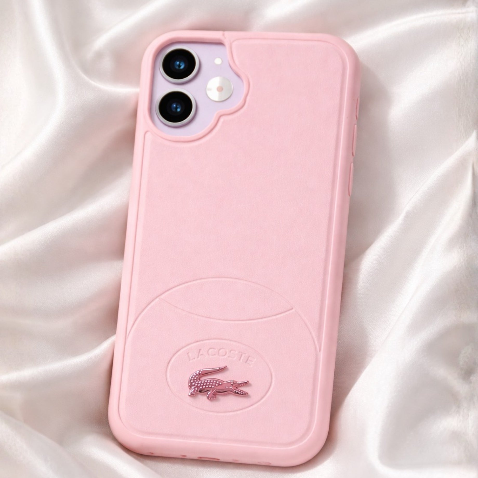 Protector iPhone 17 Lacoste Rosa Magsafe