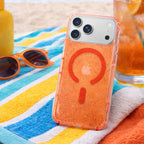 Protector IPhone 17 Pro Max MAGSTEEL Naranja Brillos