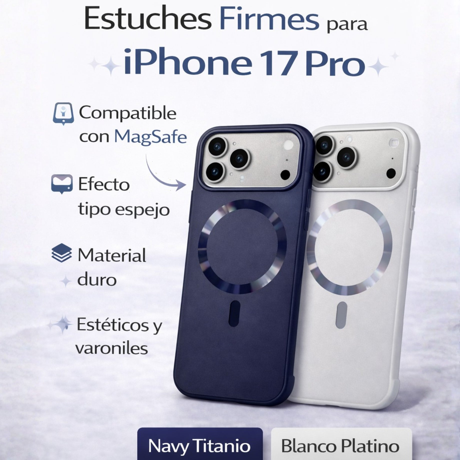 Protectores IPhone 17 Pro Magsafe Rigidos