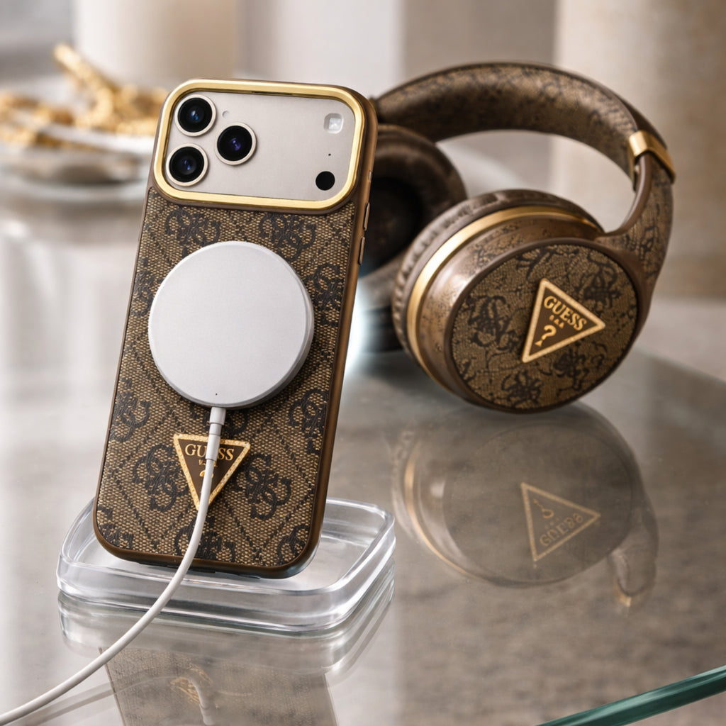 Protector iPhone 17 Pro GUESS Triangle Stand