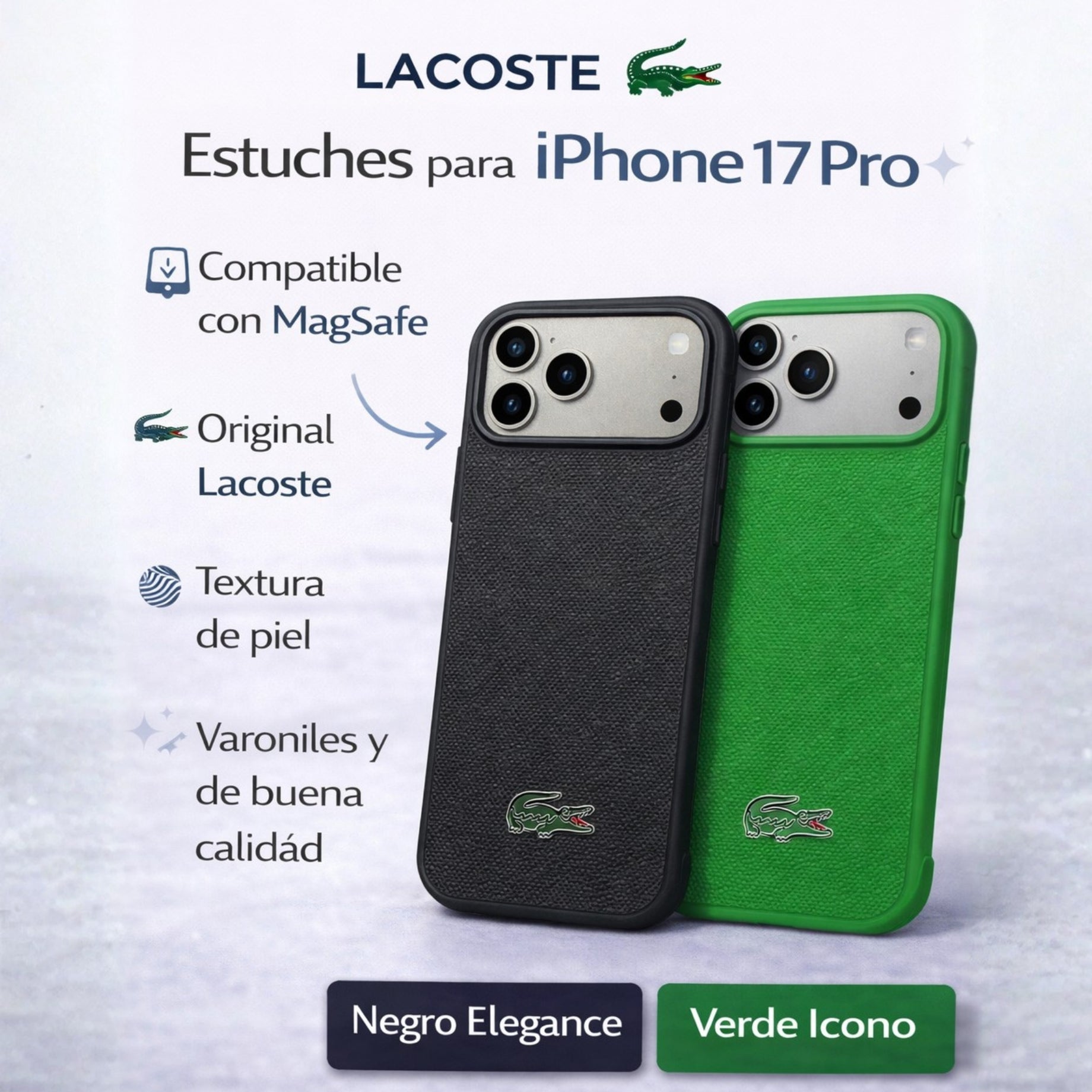 Protectores IPhone 17 Pro LACOSTE Icon