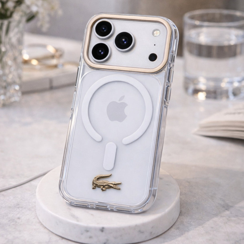 Protector IPhone 17 Pro LACOSTE Magsafe Gold