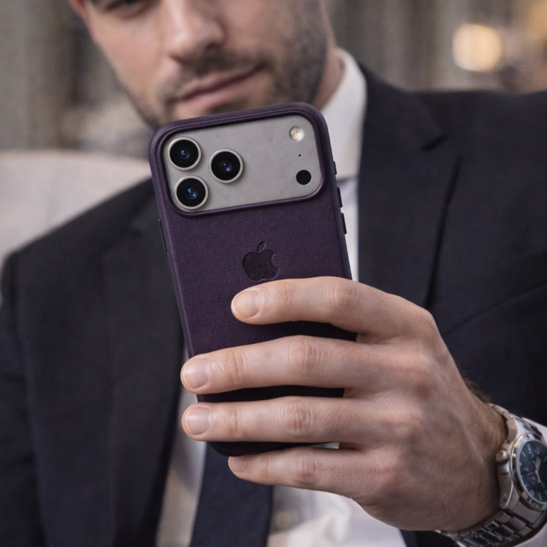 Protectores IPhone 17 Pro Magsafe Piel