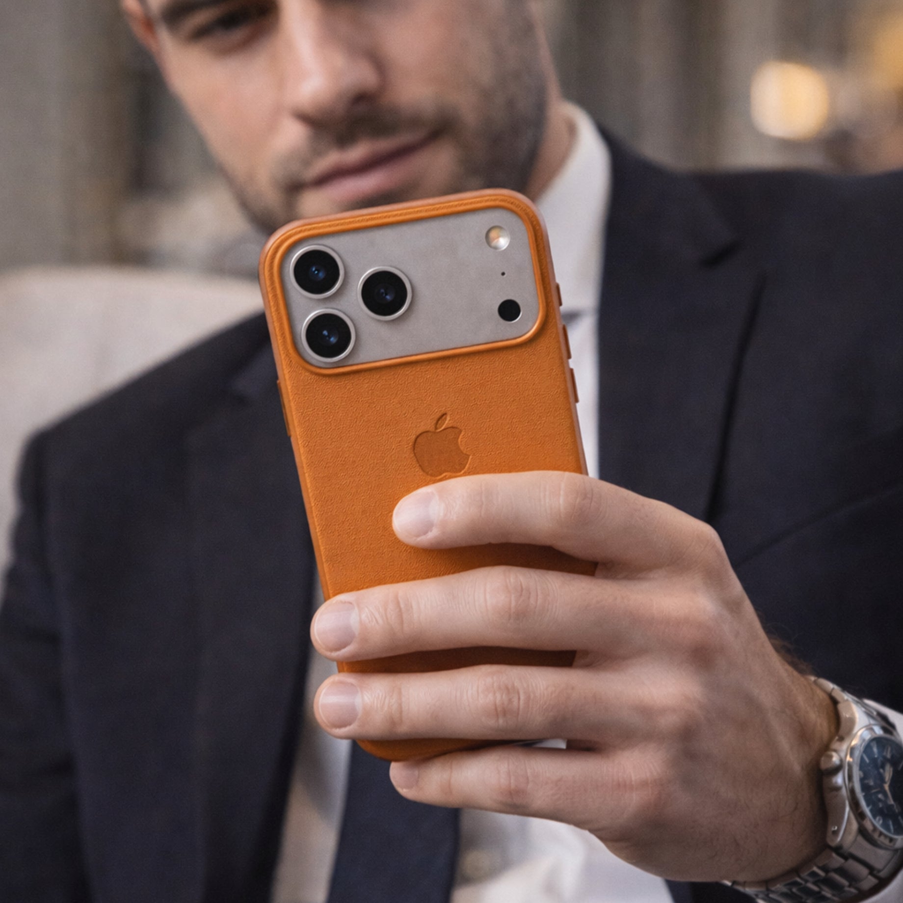 Protectores IPhone 17 Pro Magsafe Piel