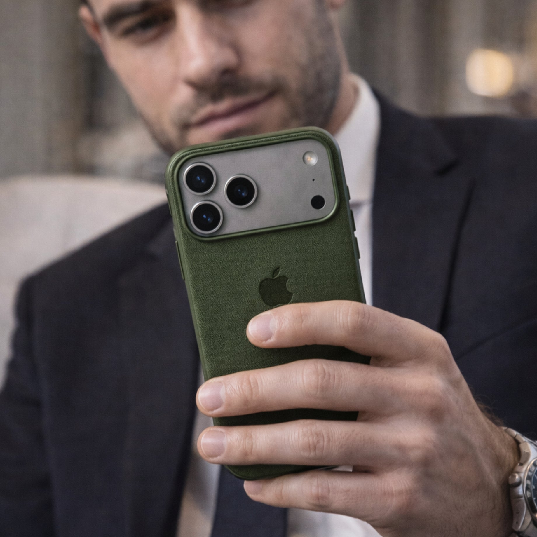 Protectores IPhone 17 Pro Magsafe Piel