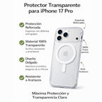Protector iPhone 17 Pro Magsafe Transparente