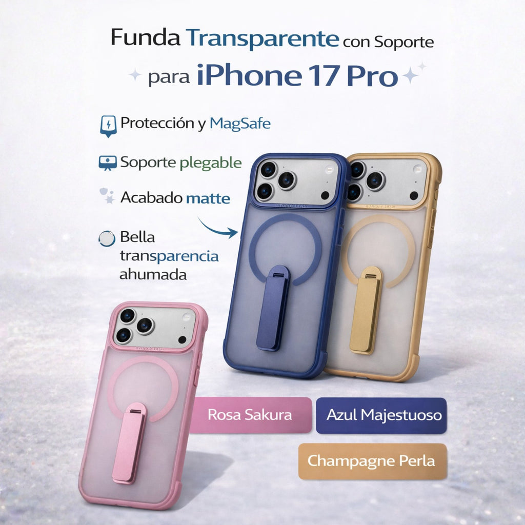 Protector IPhone 17 Pro Magsafe con Soporte