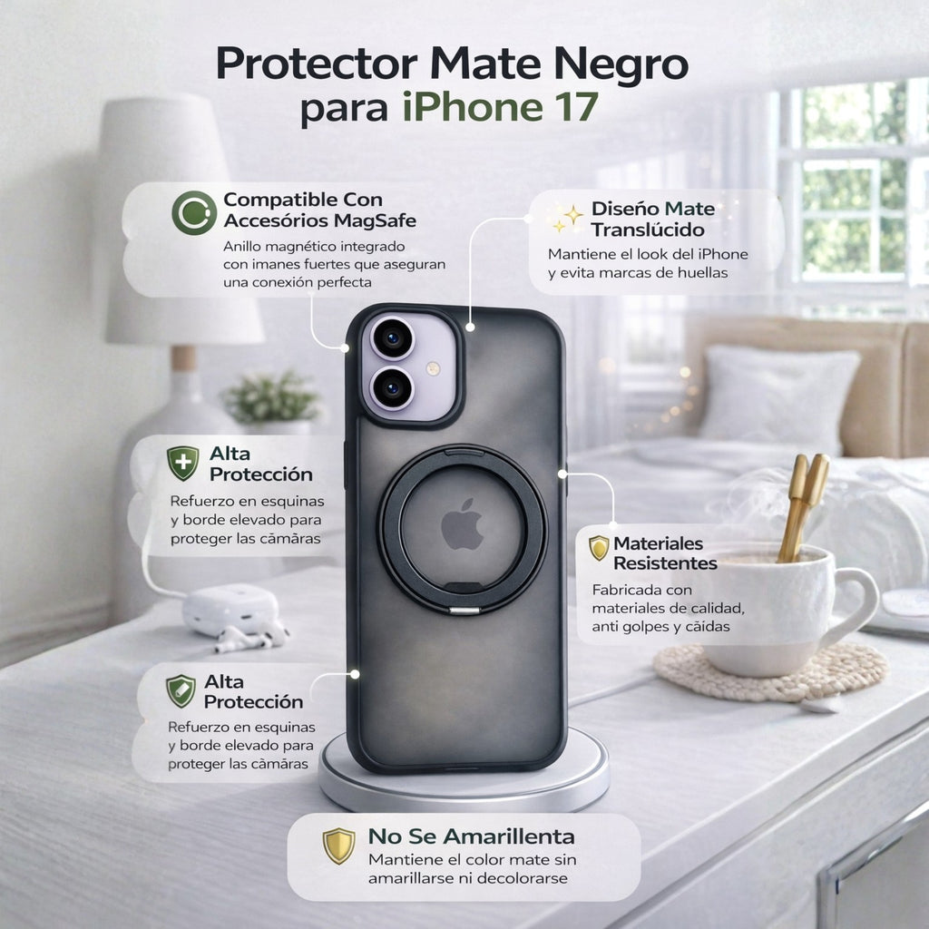 Protector iPhone 17 SHADOW Negro