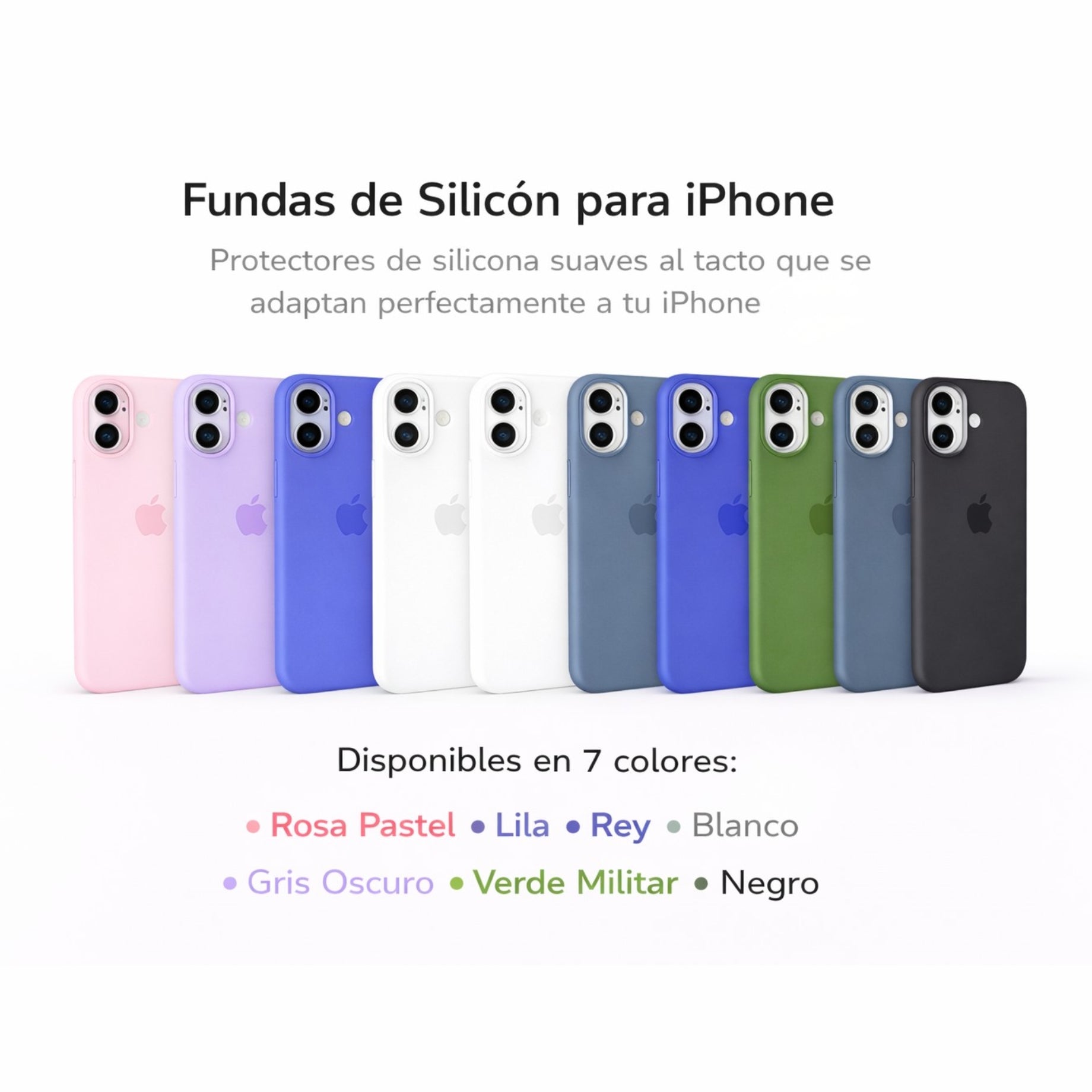 Protector iPhone 17 Silicon