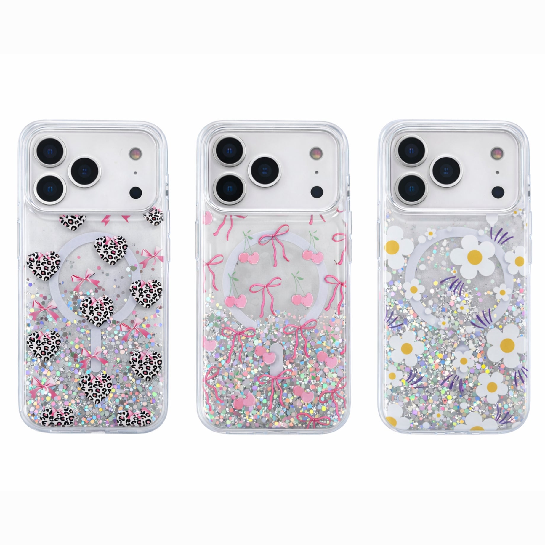 Protectores iPhone 17 Pro Max Diseños con Brillos Magsafe