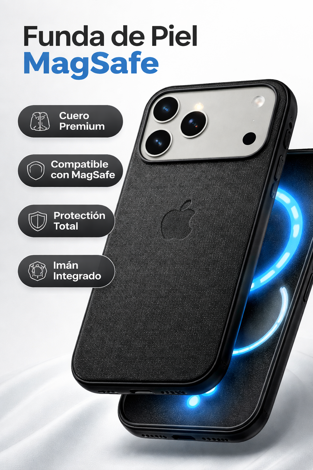 Protector IPhone 17 Pro Max Magsafe Piel