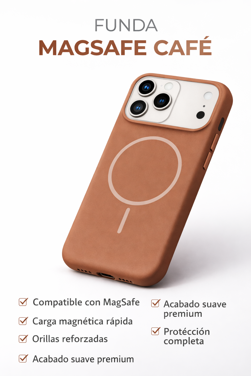 Protectores iPhone 17 Pro Magsafe Silicon