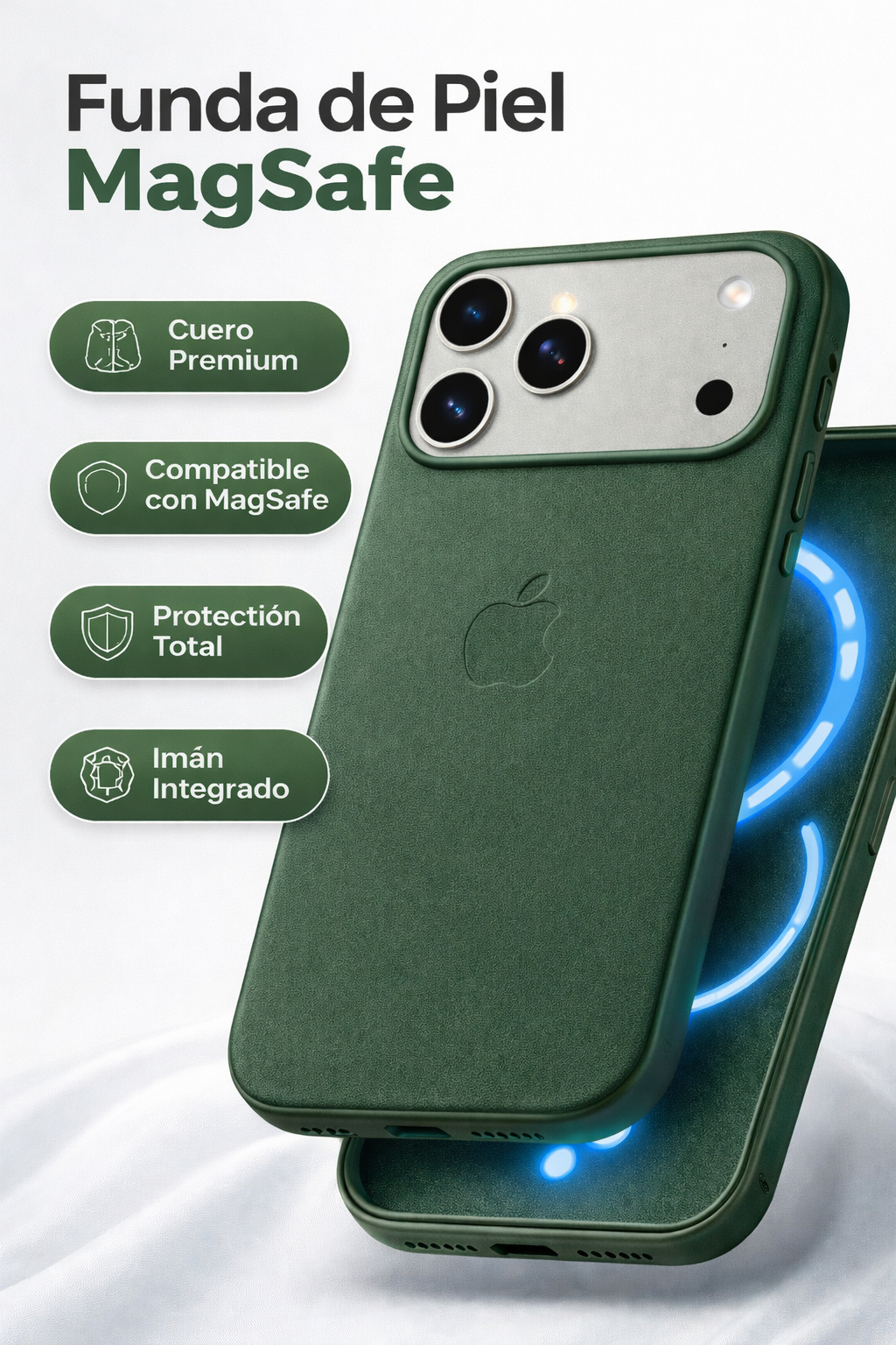 Protector IPhone 17 Pro Max Magsafe Piel