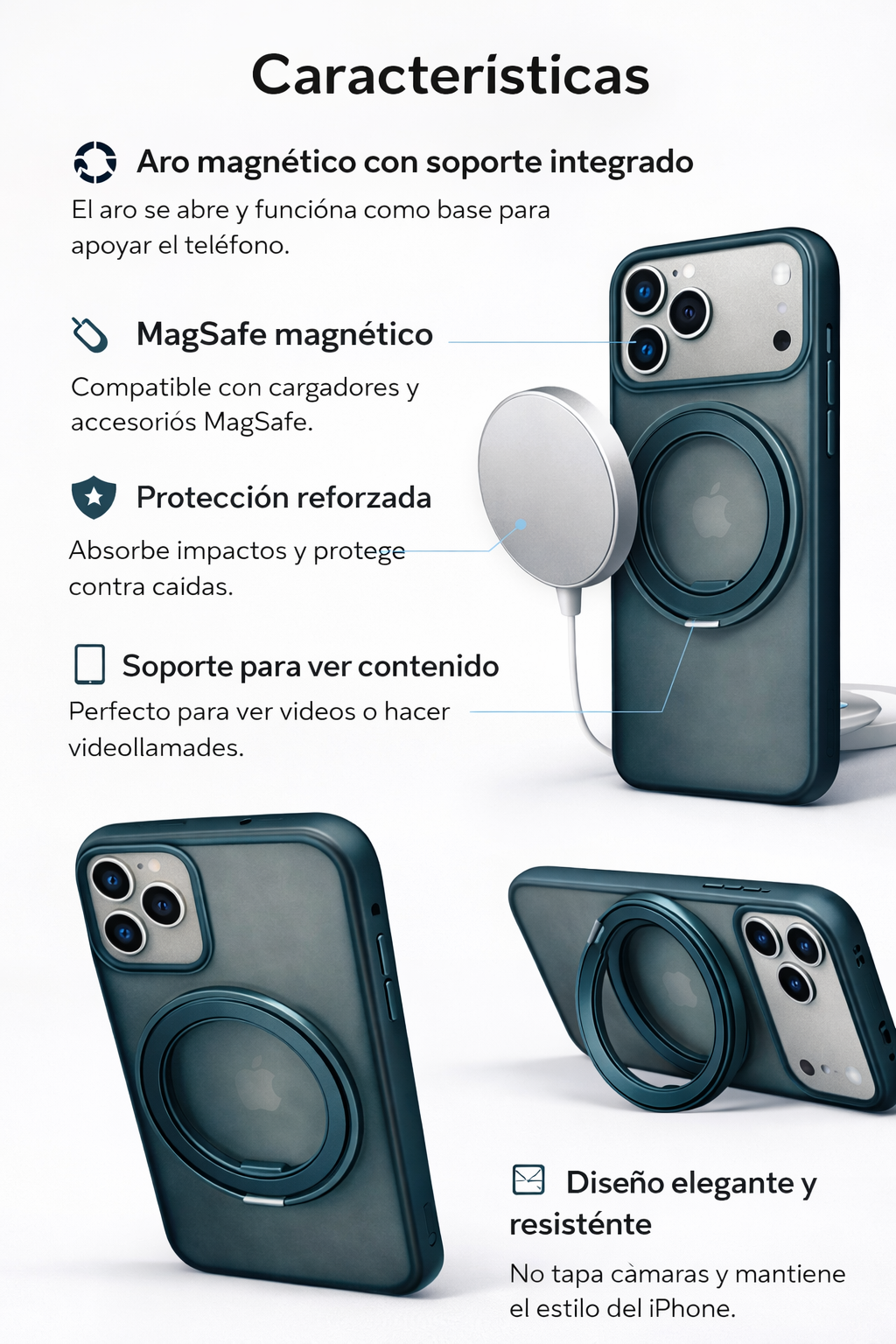 Protector iPhone 17 Pro SHADOW Negro
