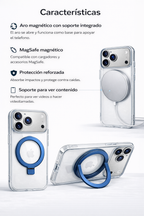 Protector IPhone 17 Pro Max Magsafe Azul Con Soporte