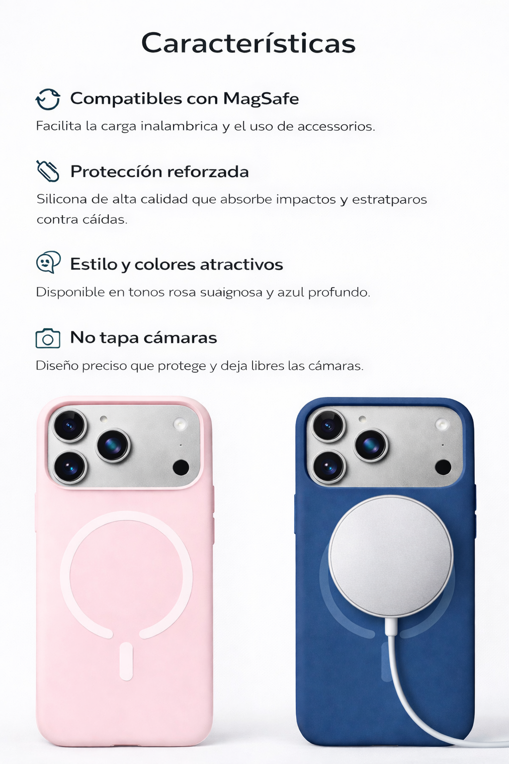 Protector iPhone 17 Pro Max Magsafe Silicon