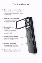 Protector iPhone 17 Pro Max Magsafe Brillos Negro