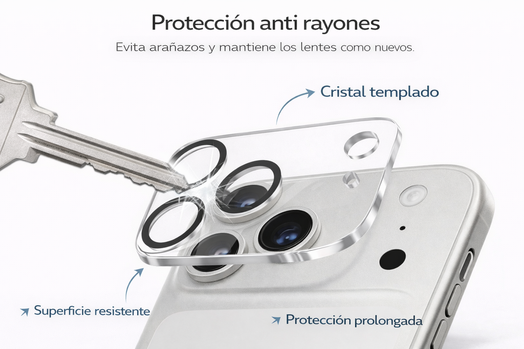 Protector de Camara Completo iPhone 17 Pro