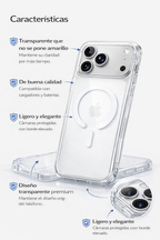 Protector IPhone 17 Pro Max Magsafe Transparente Premium
