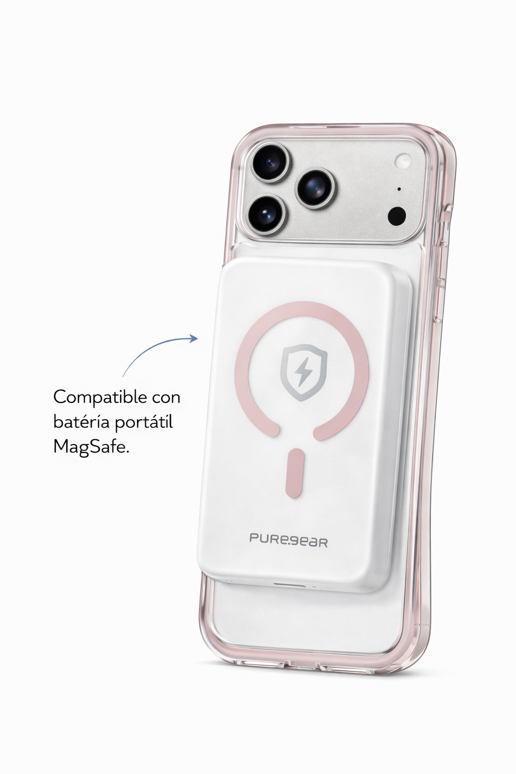 Protector IPhone 17 Pro Max DUALTEK AIR Rosa
