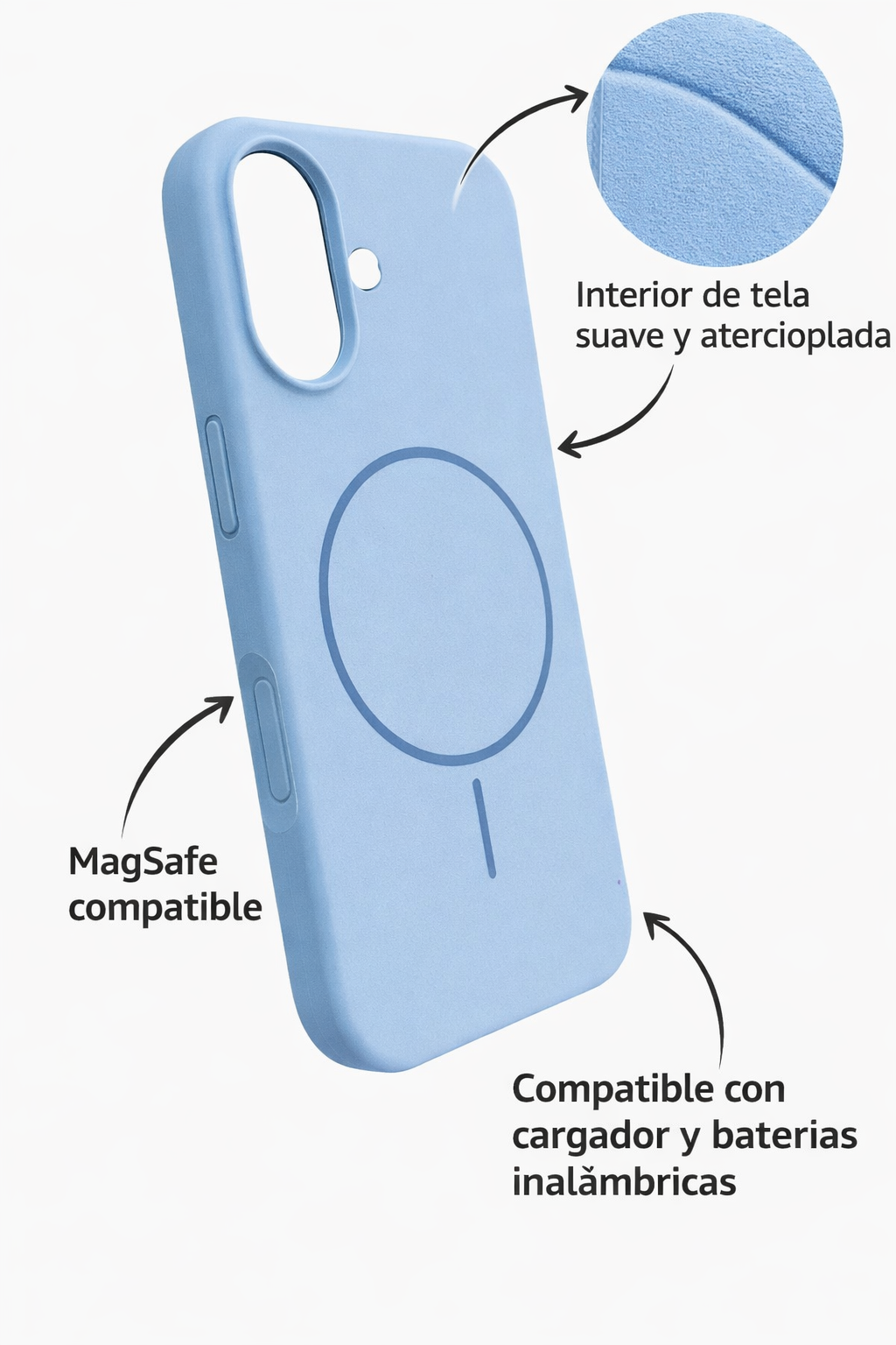 Protectores iPhone 17 Magsafe Silicon