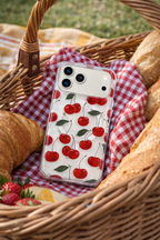 Protector iPhone 17 Pro Cerezas Transparente