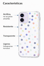 Protector iPhone 17 Cow and pastel bloom