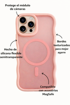 Protector iPhone 16 Pro Max VIBRATIONS Magsafe Rosa