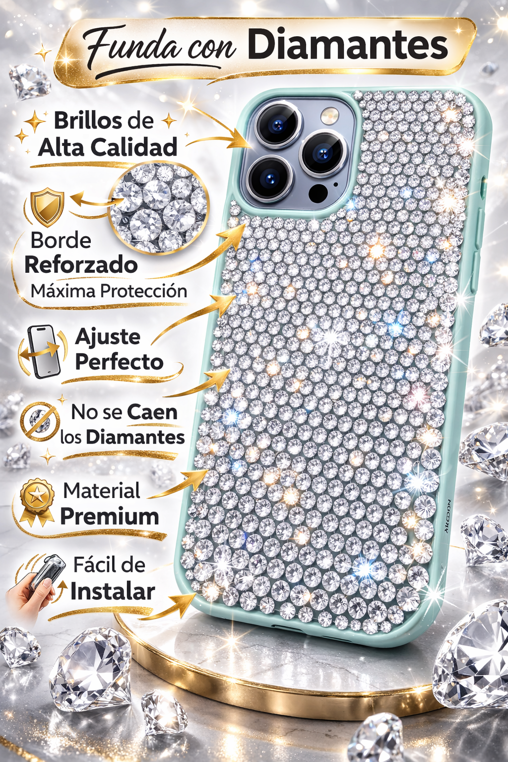 Protector iPhone 13 Pro Max Diamond