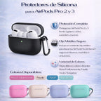 Protectores AirPods Pro 2/ Pro 3 Silicon