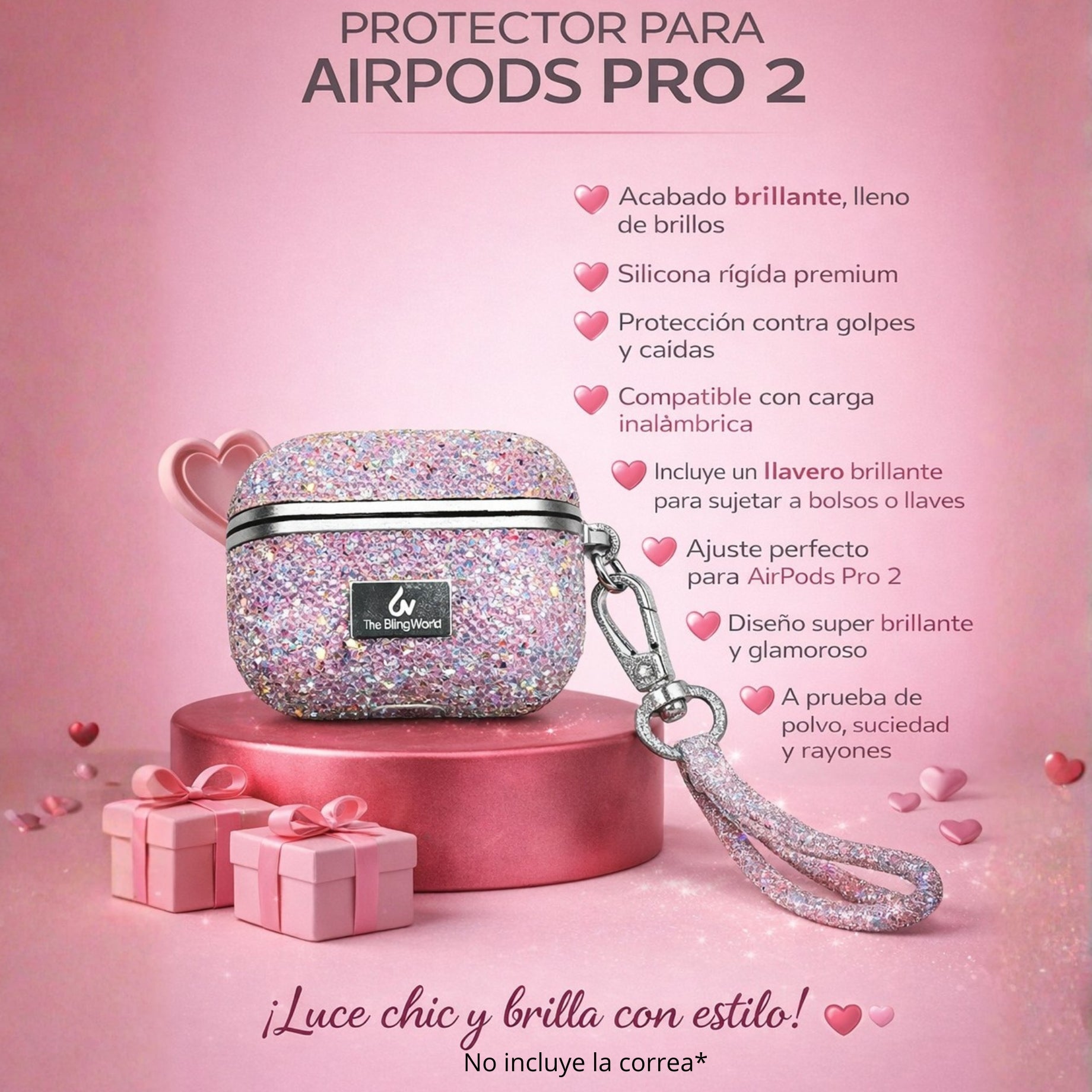 Protector AirPods Pro 2 Brillos