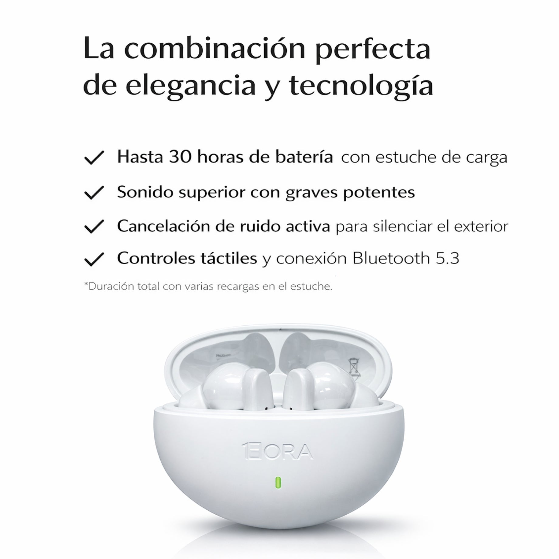Audifonos Inalámbricos FRESH Pods Blancos