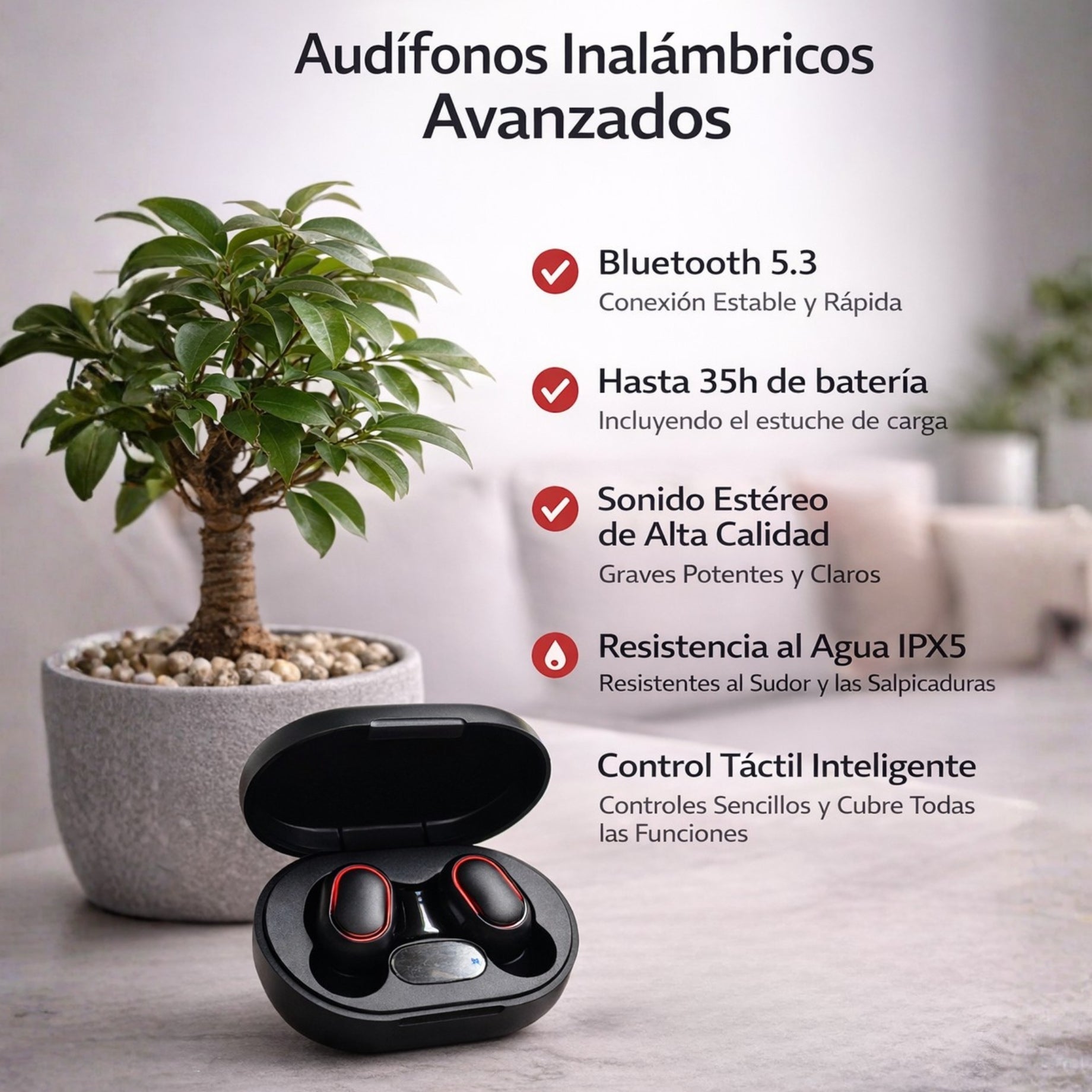 Audifonos Inalámbricos NITRO Pods Pro Negros