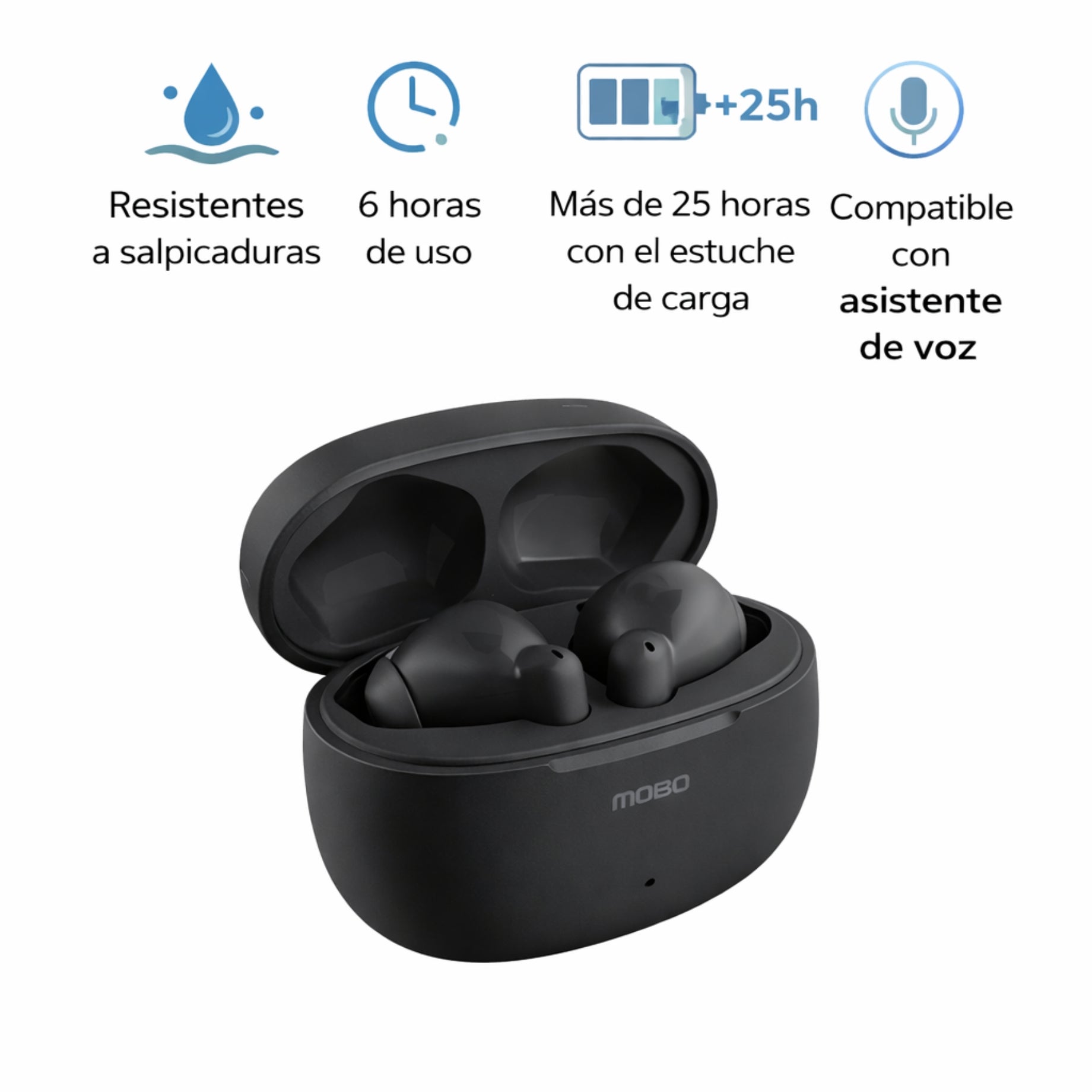 Audifonos Inalámbricos BLISS Negros