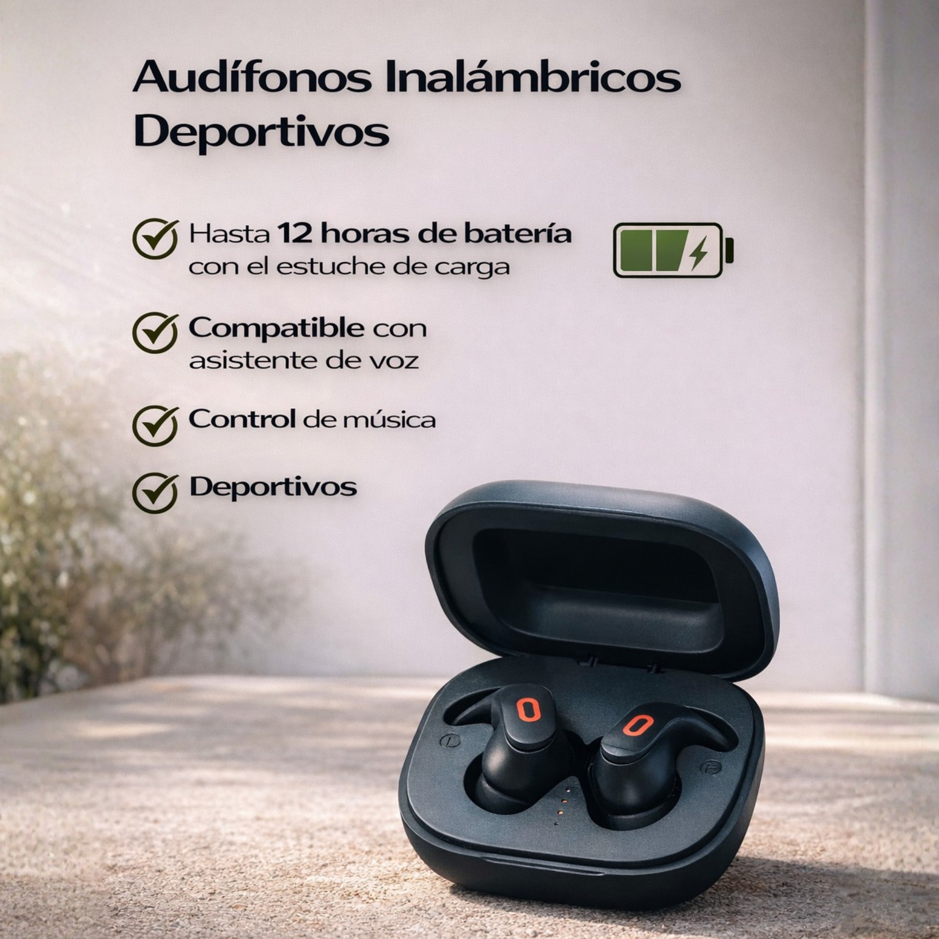 Audifonos Inalámbricos HARBOR Negros