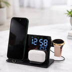 Base Smart Desk 3 en 1 Con Reloj