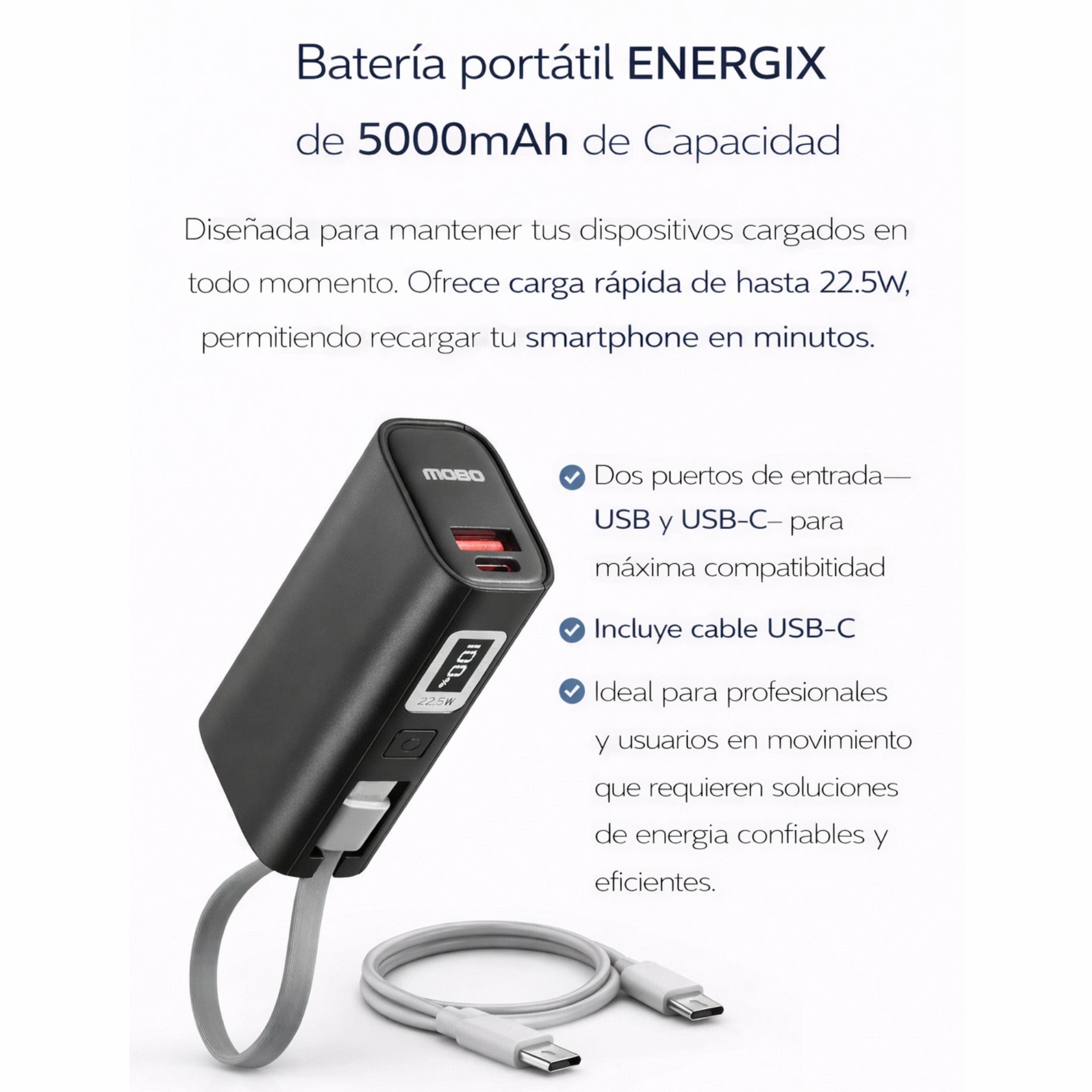 Bateria Portatil ENERGIX