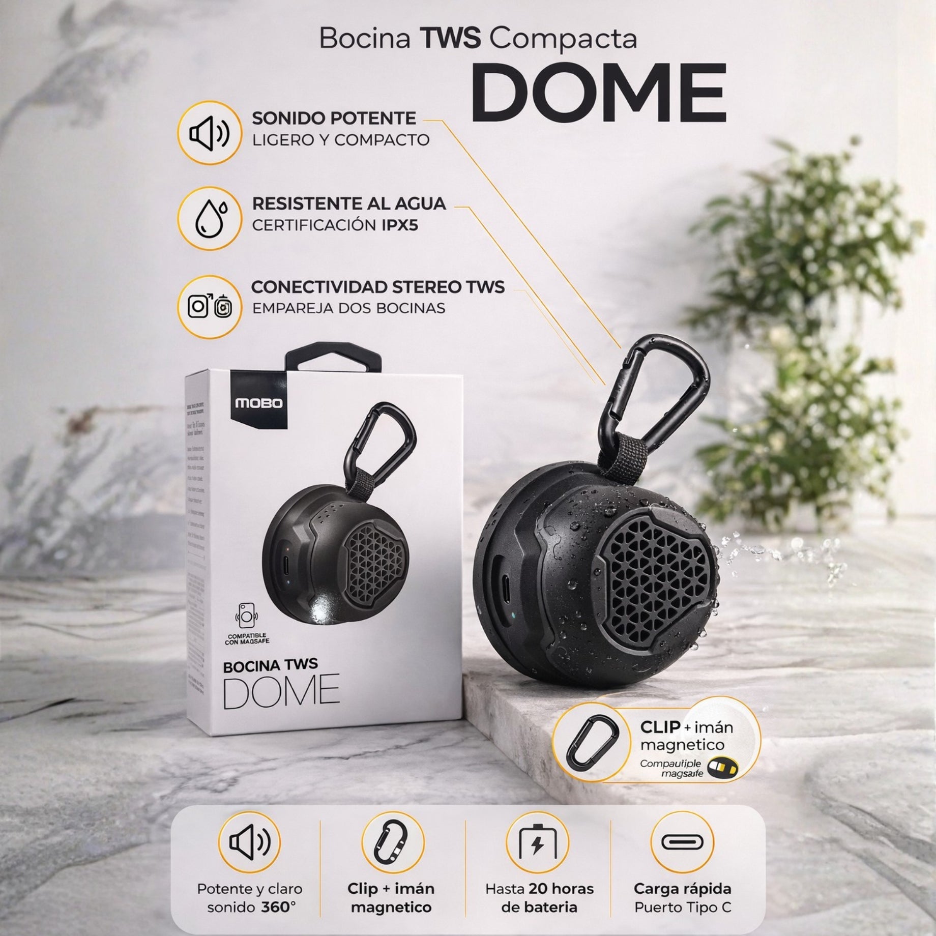 Bocina TWS DOME