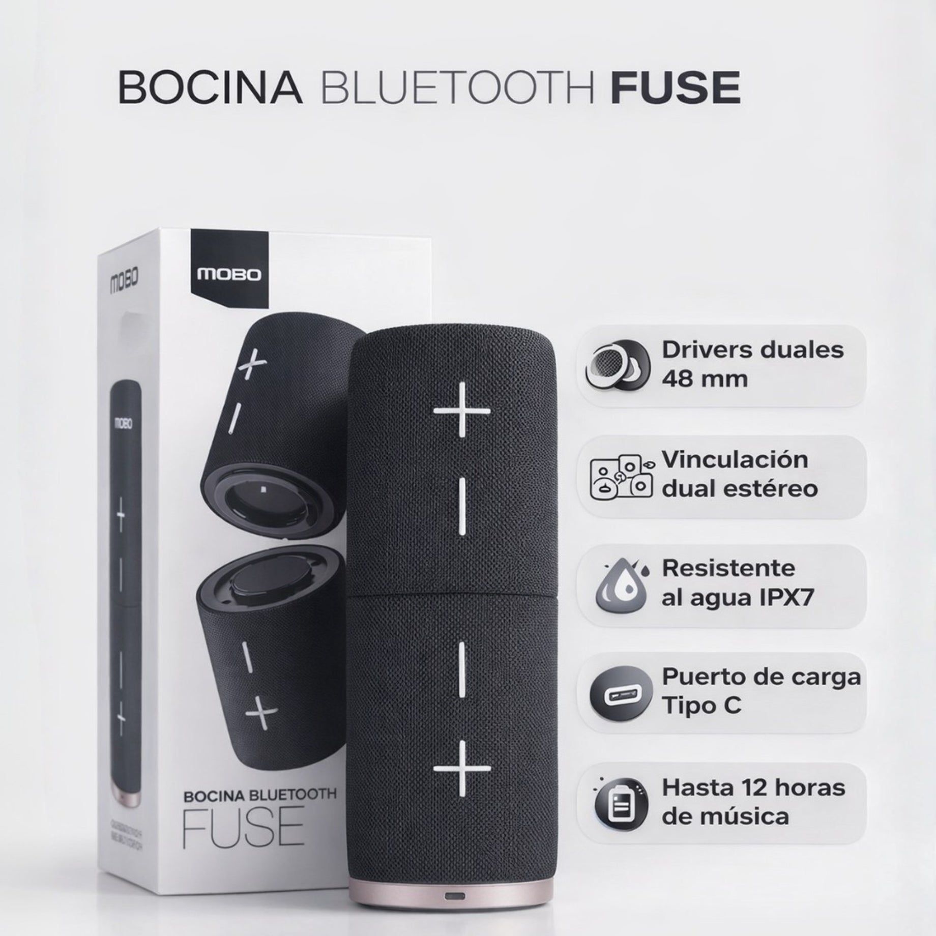 Bocina Bluetooth FUSE