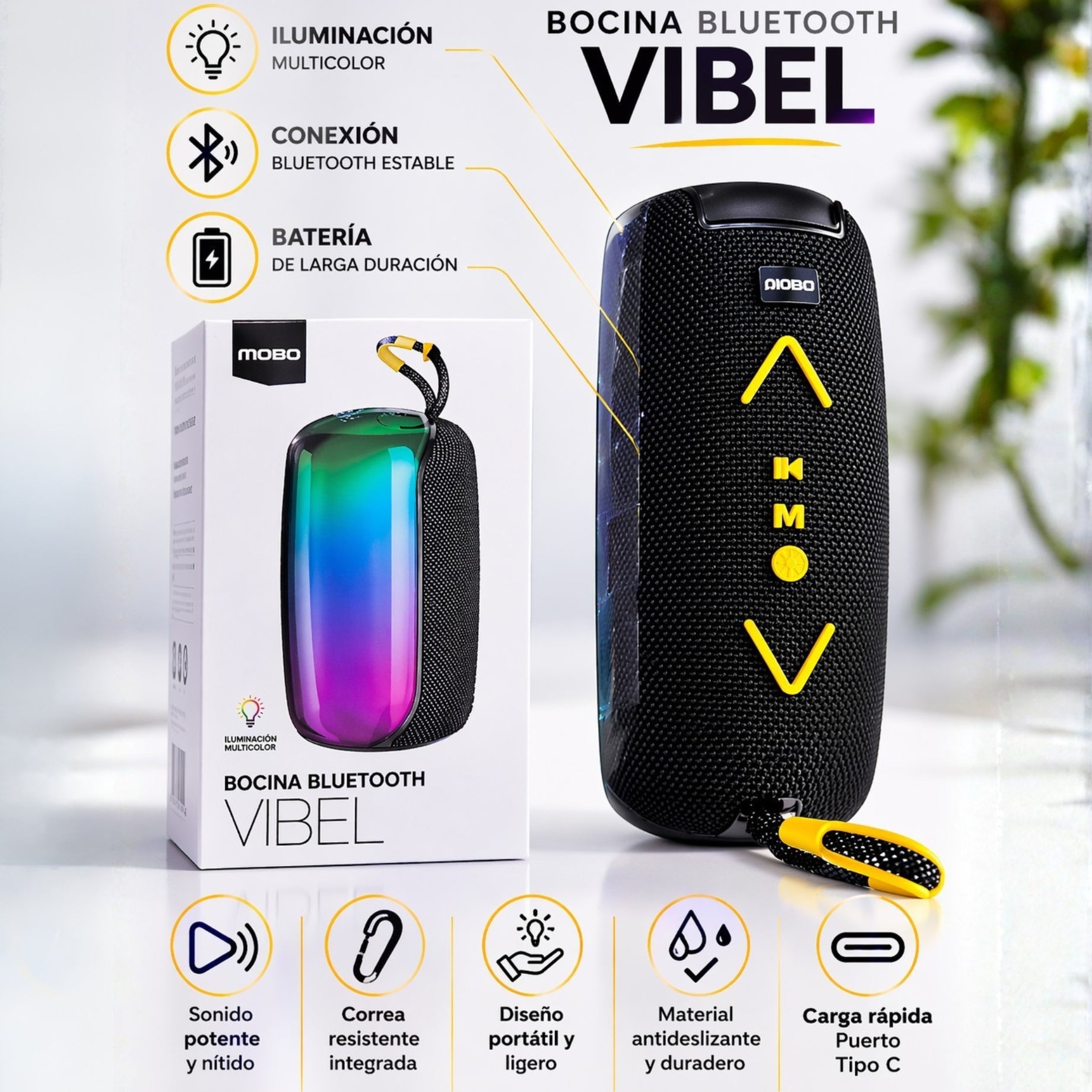 Bocina Bluetooth VIBEL