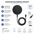 Cargador Inalámbrico 15 Watts Mag One