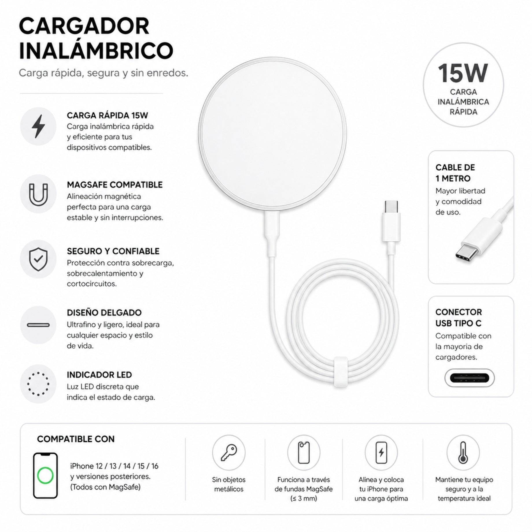 Cargador Magsafe Mag Pure