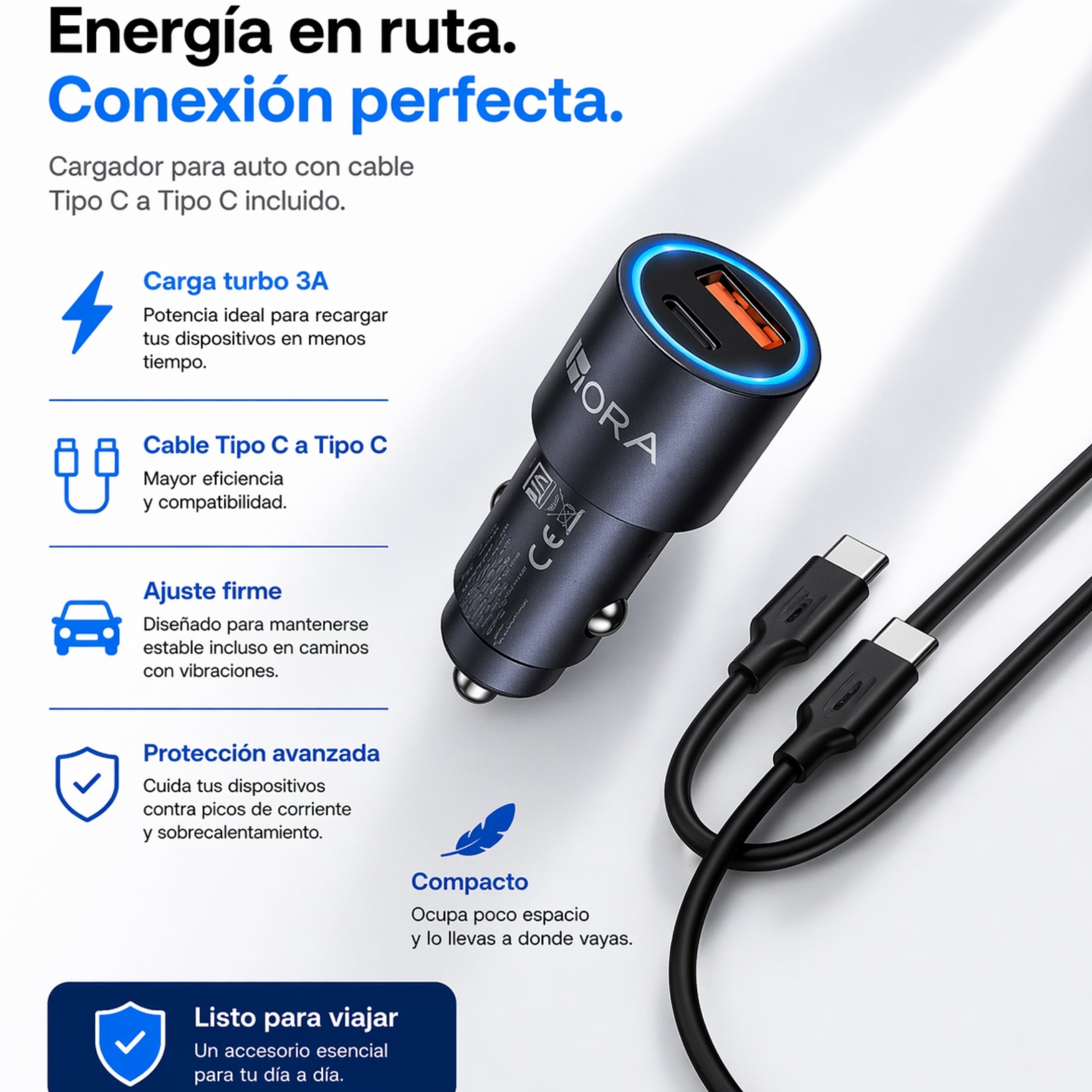 Cargador Para Auto TurboDrive 18W