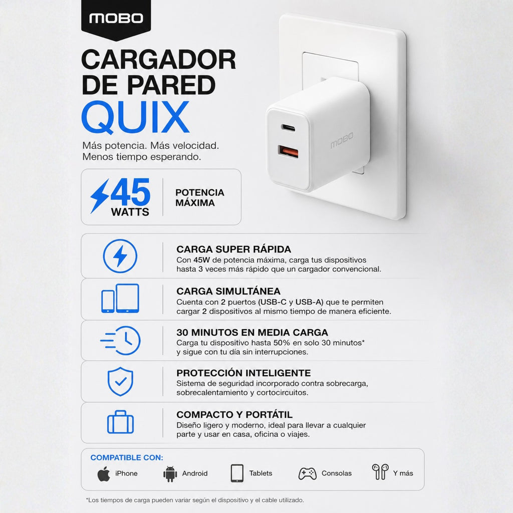 Cargador de Pared QUIX