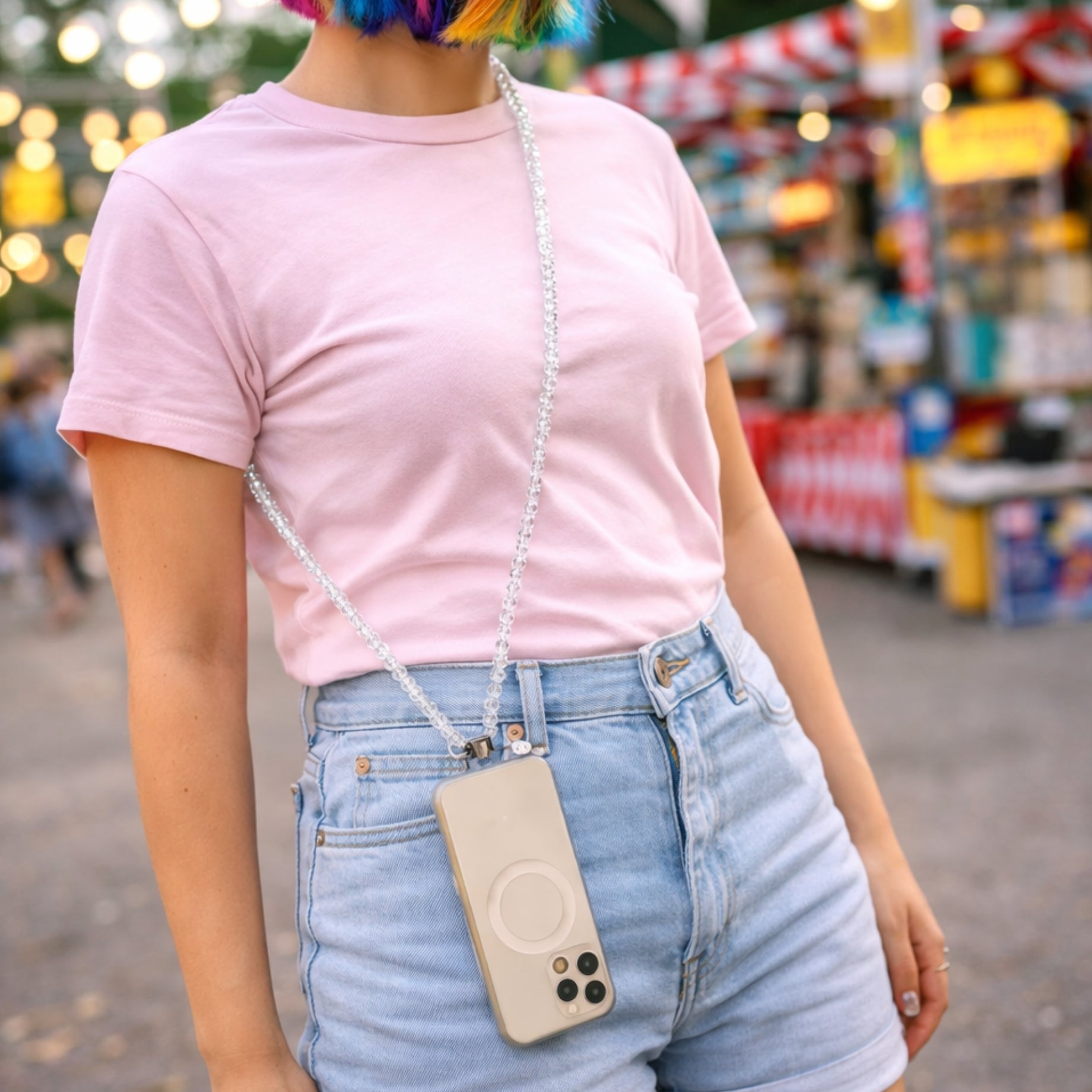 Correas Colgantes Grandes Piedras Y Perlas Para Celular