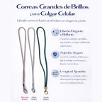 Colgantes Correas Medianas Para Celular de Brillos